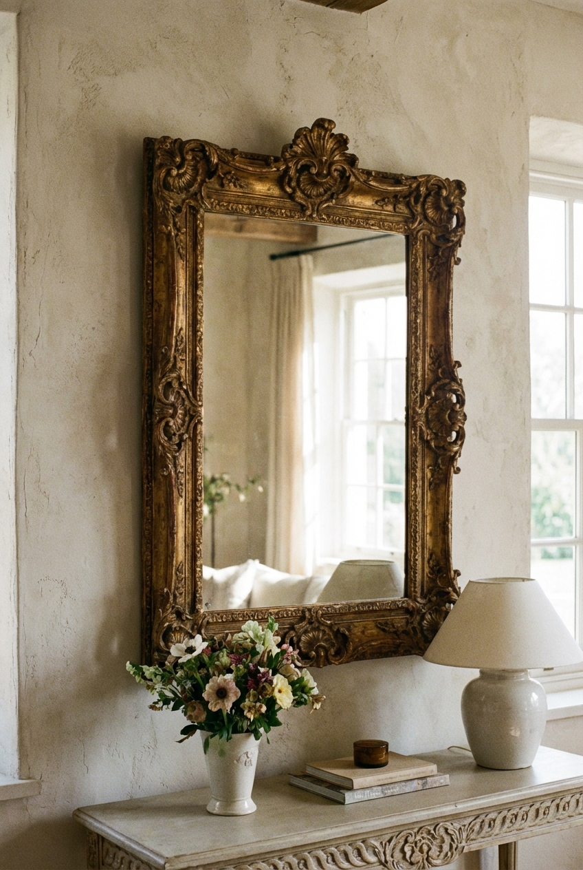 Framed mirror